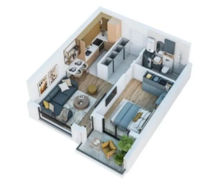 Sale, one bedroom apartment, 45m², Šušanj, Bar