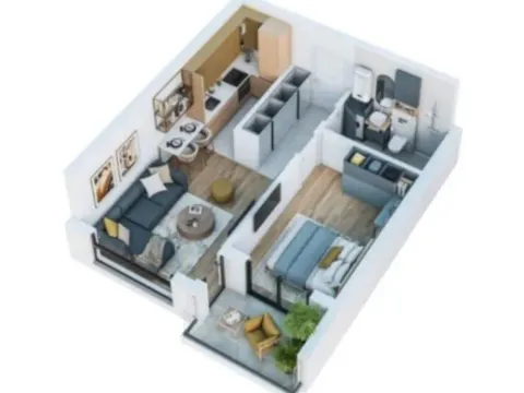 Sale, one bedroom apartment, 45m², Šušanj, Bar - image 1