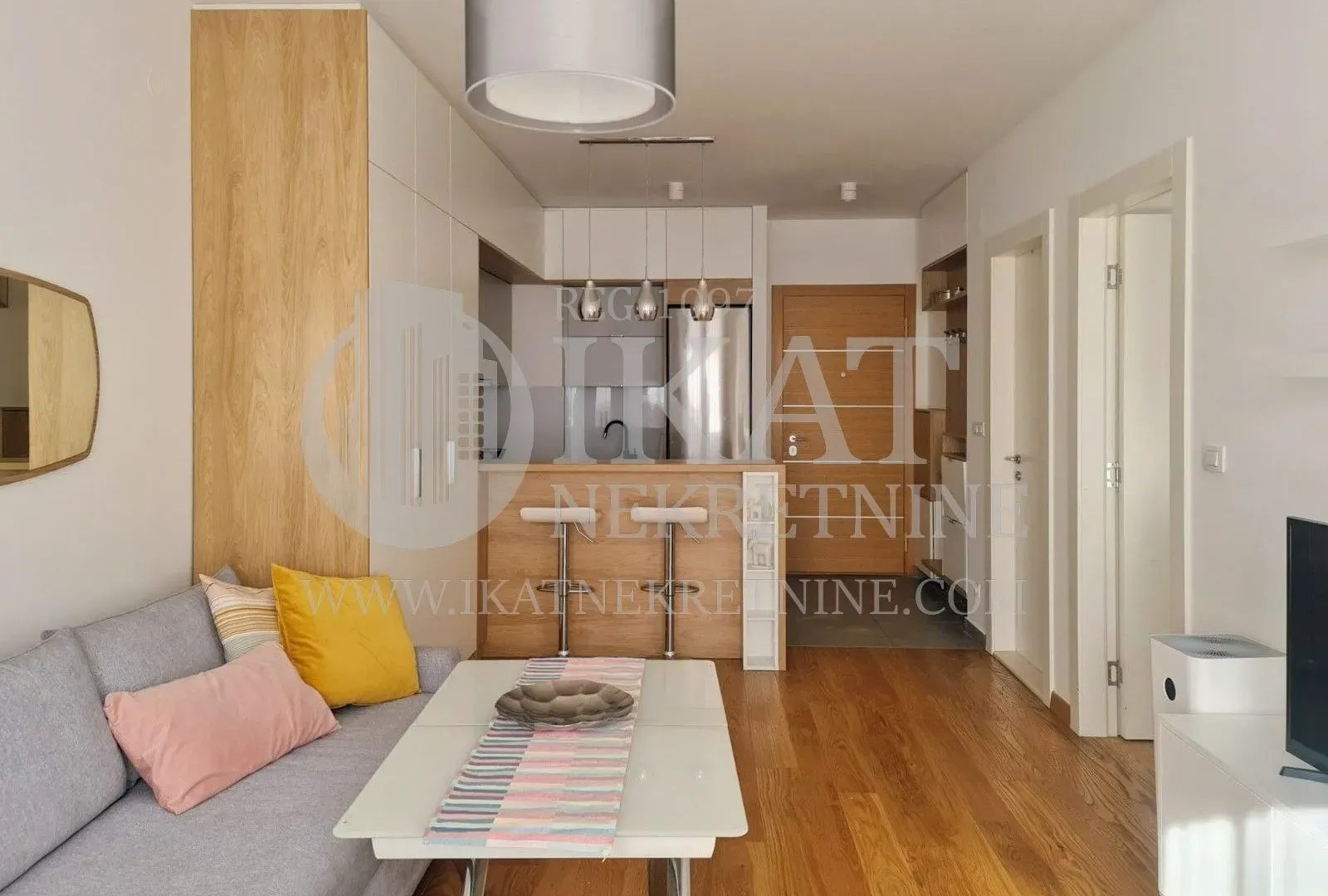 Rent, two bedroom apartment, 62m², Novi Beograd Blok 65, Novi Beograd Sve Podlokacije