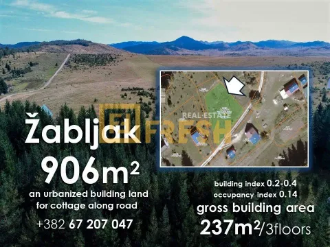 Prodaja, plac, 906m², Žabljak, Crna Gora