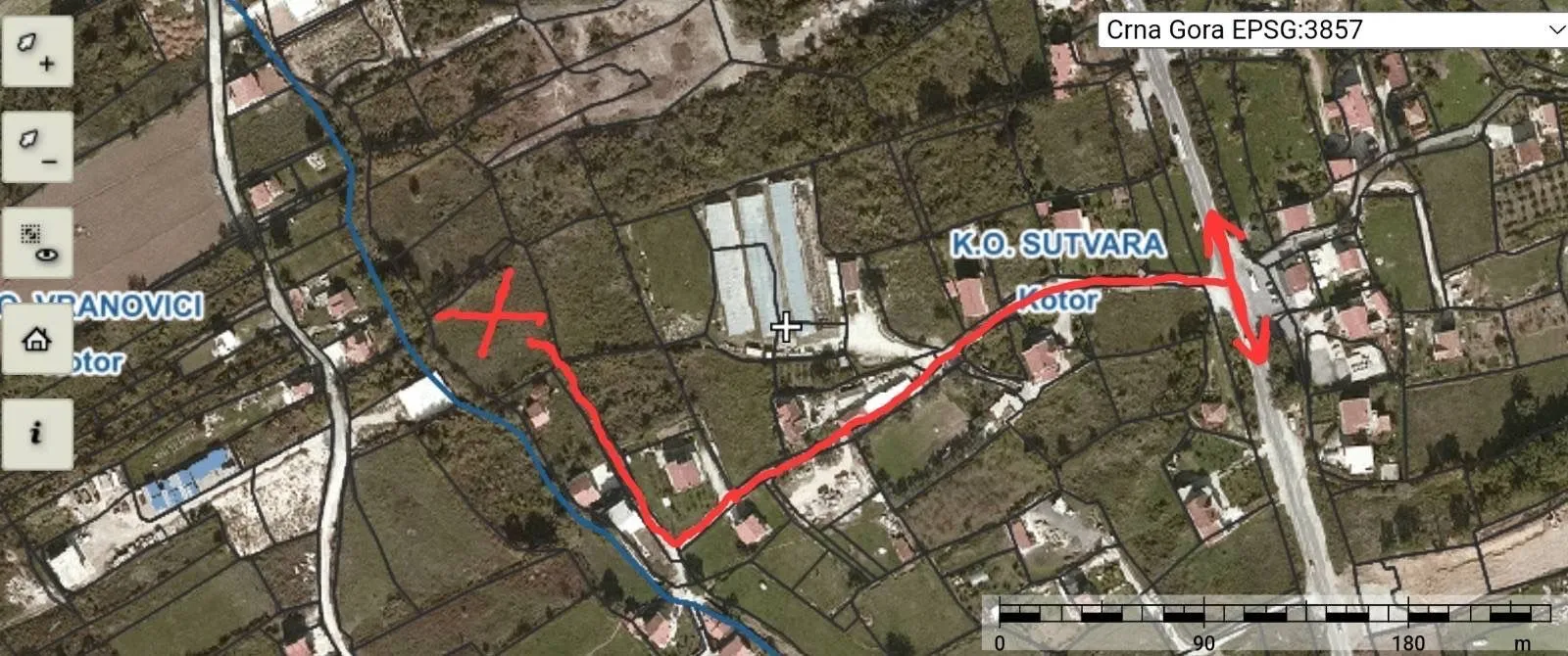 Prodaja, plac, 2547m², Sutvara, Kotor