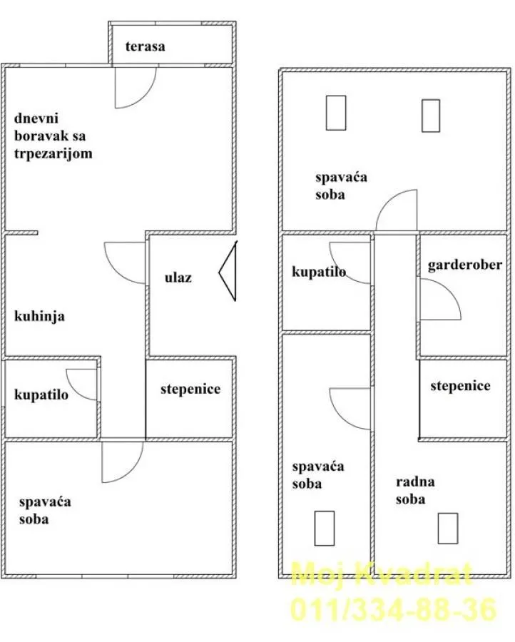 Sale, four bedroom apartment, 108m², Lekino Brdo, Voždovac Sve Podlokacije