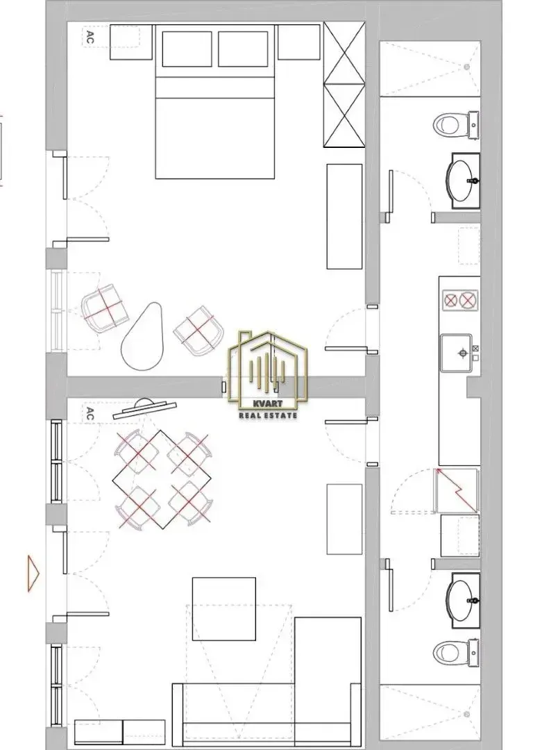 Rent, office space, 57m², Centar, Kotor