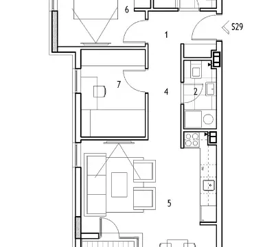 Prodaja, dvosoban stan, 53m², Medijana, Niš - image 3