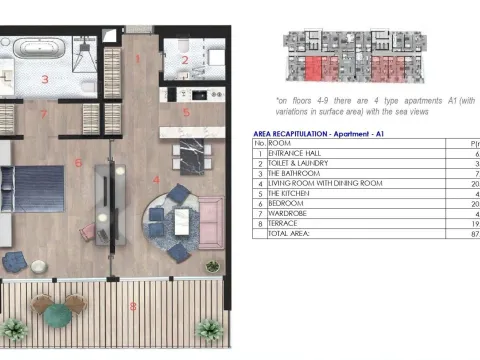 Prodaja, jednosoban stan, 83m², Budva, Crna Gora - image 17