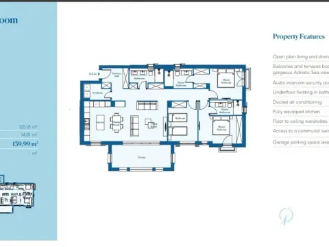 Prodaja, trosoban stan, 140m², Luštica Bay, Tivat - image 2