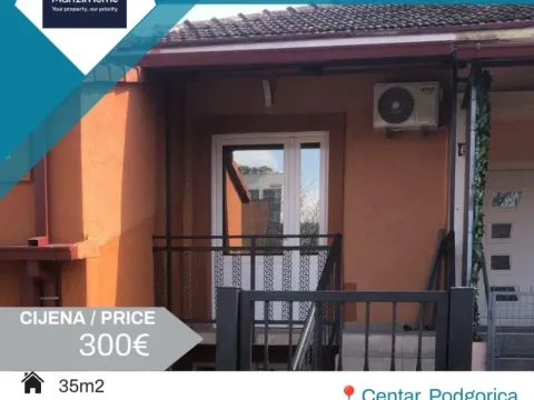 Rent, one bedroom apartment, 36m², Centar, Podgorica