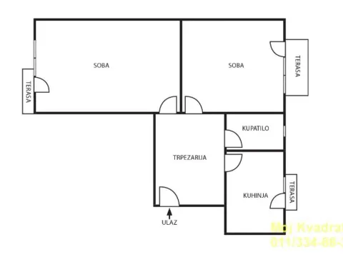 Sale, two bedroom apartment, 74m², Kalenić Pijaca, Vračar Sve Podlokacije - image 15