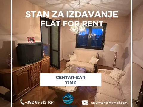 Rent, two bedroom apartment, 71m², Centar, Podgorica - image 1