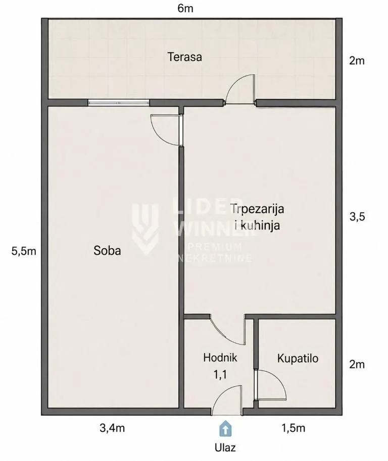 Sale, one bedroom apartment, 33m², Karaburma, Palilula Sve Podlokacije
