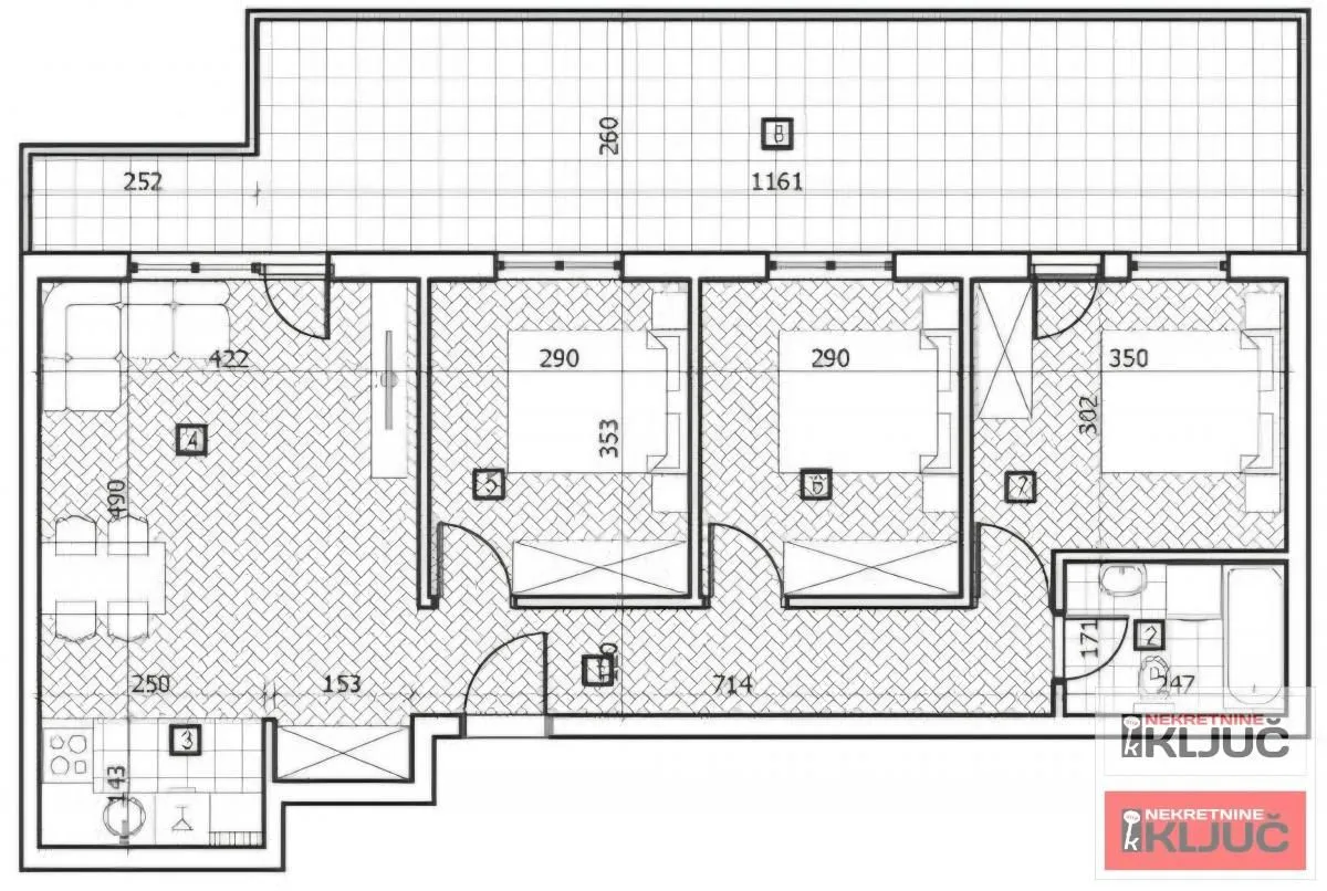 Prodaja, četvorosoban stan, 102m², Adice, Novi Sad Sve Podlokacije