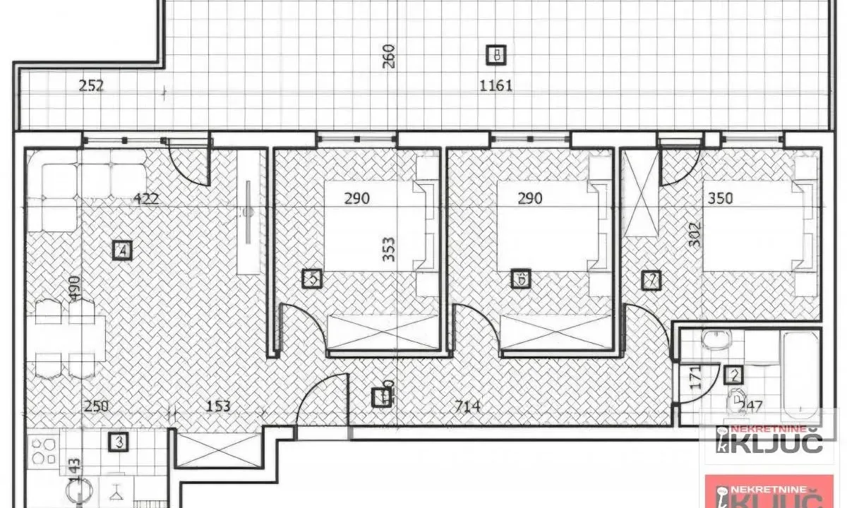 Prodaja, četvorosoban stan, 102m², Adice, Novi Sad Sve Podlokacije