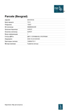 Katastarski podaci i informacija o parceli. - image 6