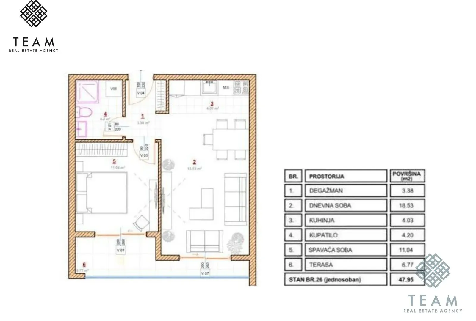 Sale, apartment, 48m², Pinješ, Ulcinj