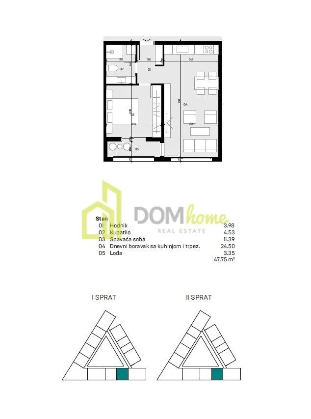 Sale, one bedroom apartment, 48m², Donja Gorica, Podgorica