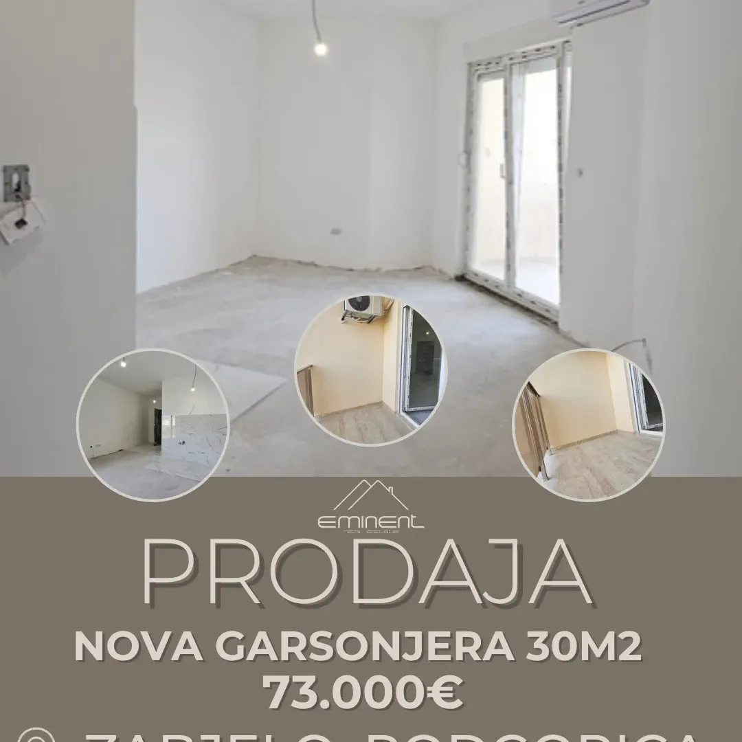 Sale, studio apartment, 30m², Zabjelo, Podgorica