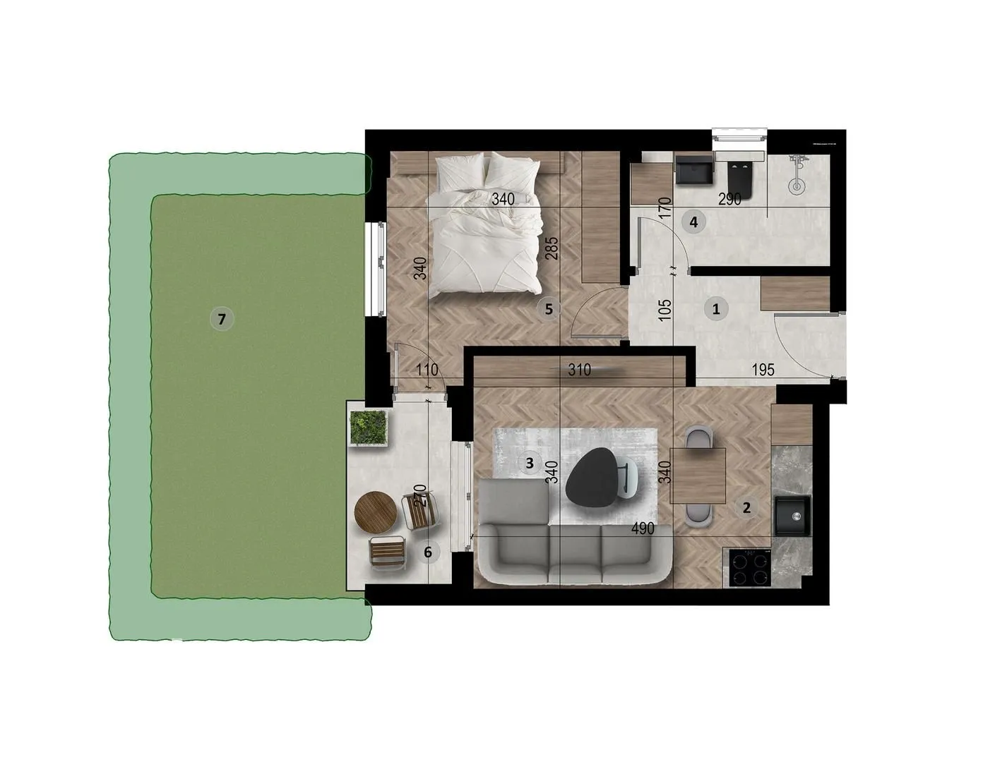 Sale, apartment, 40m², Bar, Crna Gora