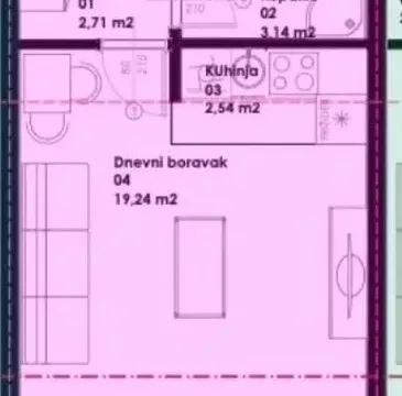 Sale, studio apartment, 28m², Zabjelo, Podgorica - image 8