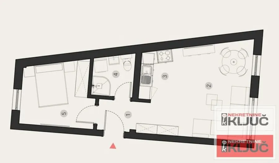 Prodaja, dvosoban stan, 39m², Podbara, Novi Sad Sve Podlokacije