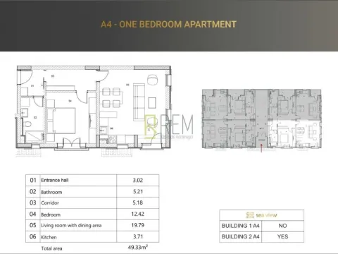 Prodaja, jednosoban stan, 49m², Risan, Kotor - image 15