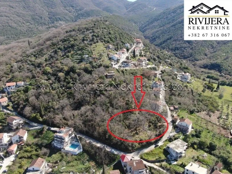 Prodaja, plac, 1109m², Zelenika, Herceg Novi