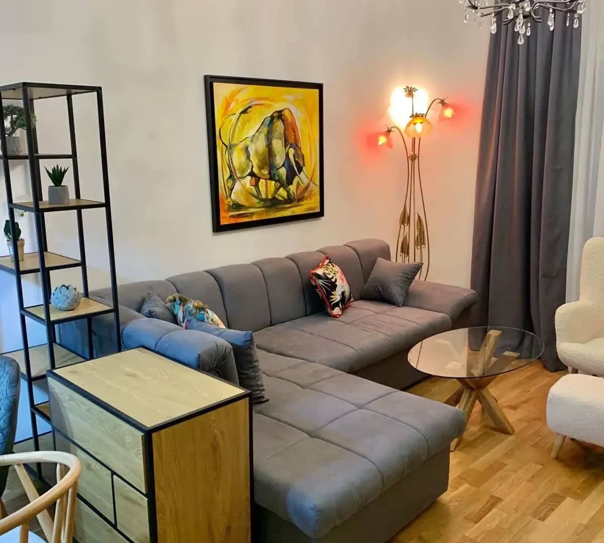 Rent, one bedroom apartment, 46m², Zabjelo, Podgorica