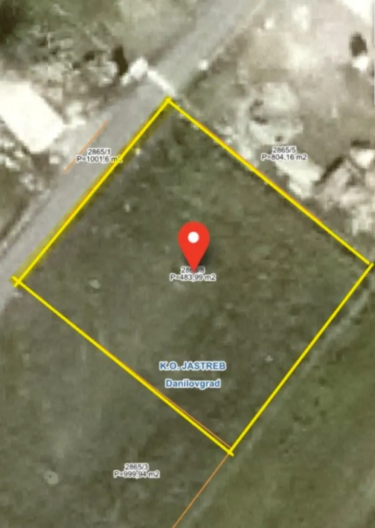 Prodaja, plac, 484m², Kosić, Danilovgrad