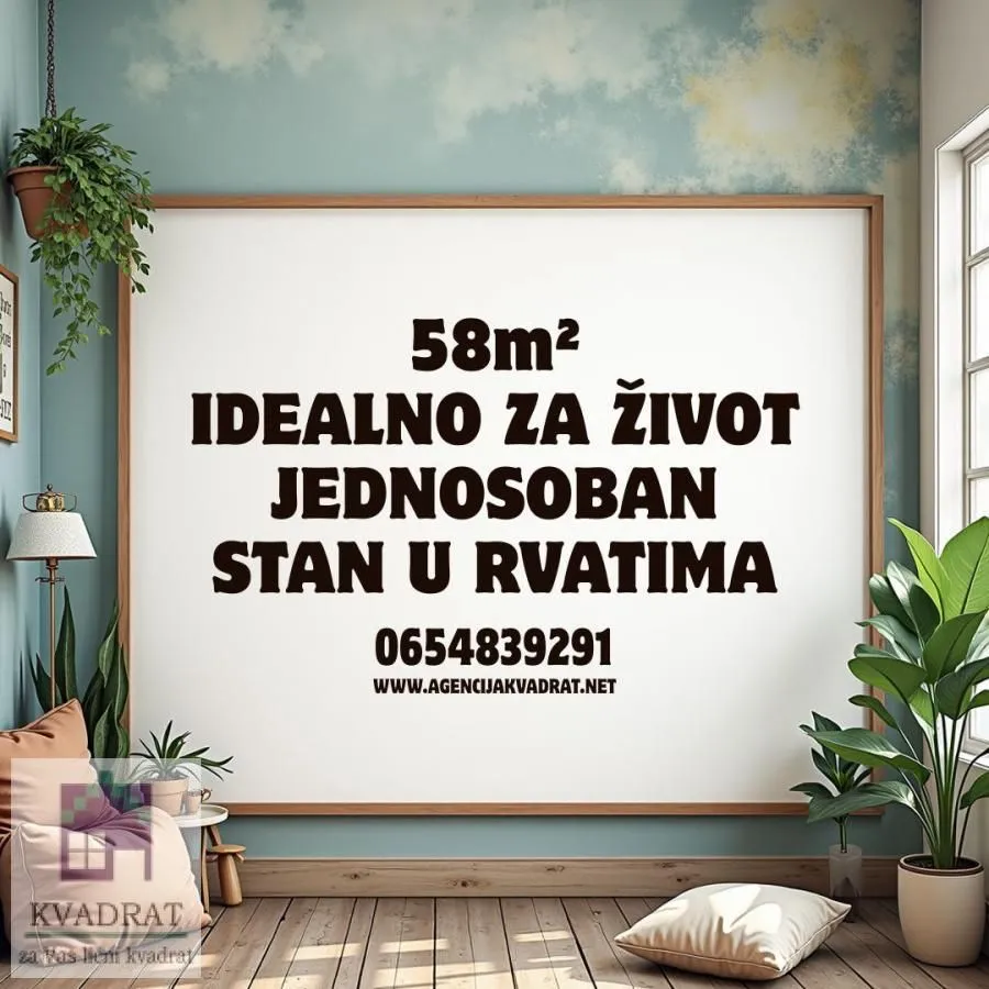 Prodaja, jednosoban stan, 58m², Obrenovac, Beograd
