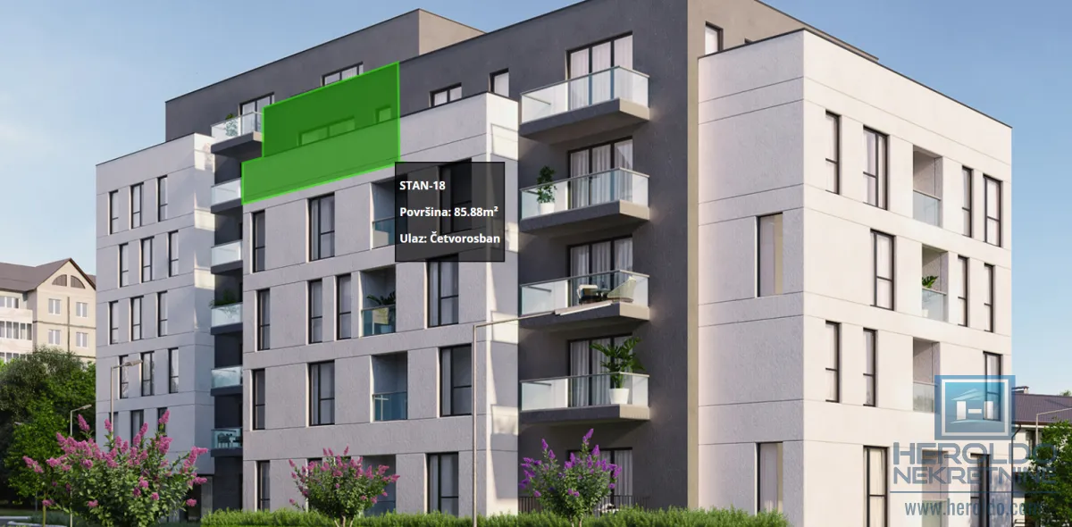 Sale, four bedroom apartment, 85m², Aerodrom, Kragujevac