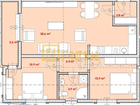 Prodaja, dvosoban stan, 67m², Cetinje, Crna Gora - image 6