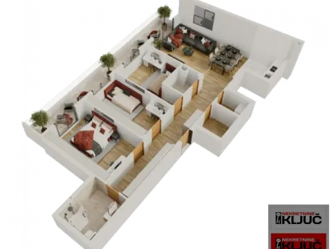 Sale, four bedroom apartment, 106m², Salajka, Novi Sad Sve Podlokacije