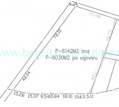 Sale, land lot, 61m², Krnjaca, Palilula Sve Podlokacije