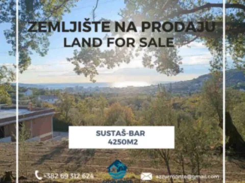 Prodaja, plac, 4250m², Bar, Crna Gora - image 1