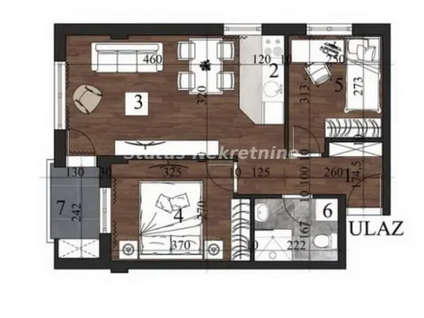 Prodaja, dvosoban stan, 46m², Grbavica, Novi Sad Sve Podlokacije