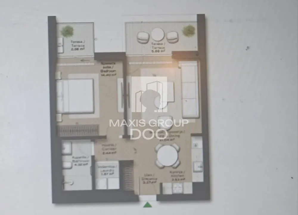 Prodaja, dvosoban stan, 67m², Savski Venac, Beograd