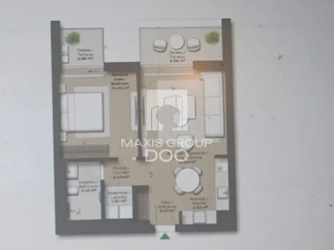 Prodaja, dvosoban stan, 67m², Savski Venac, Beograd