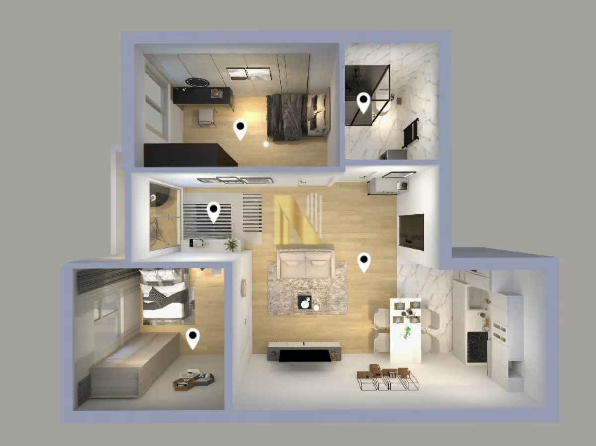 Prodaja, dvosoban stan, 50m², Adice, Novi Sad Sve Podlokacije
