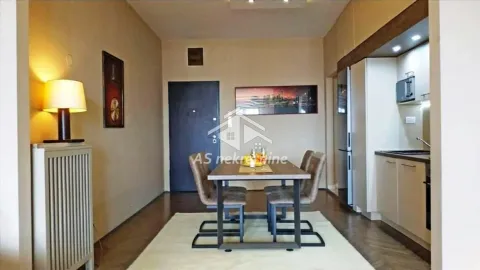 Living room with dining area and part of the kitchen. - image 7