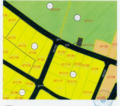Katastarski plan sa označenim urbanističkim parcelama. - image 6