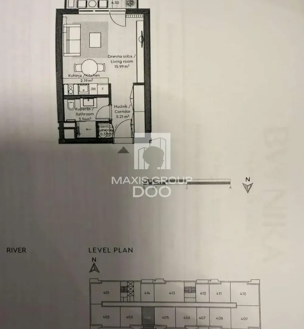Prodaja, jednosoban stan, 32m², Savski Venac, Beograd