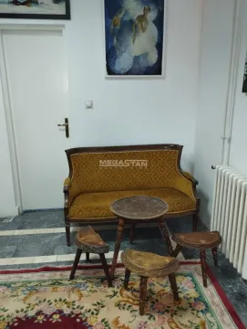 Dnevni boravak sa starinskom garniturom za sedenje i ukrasnim tepihom. - image 10