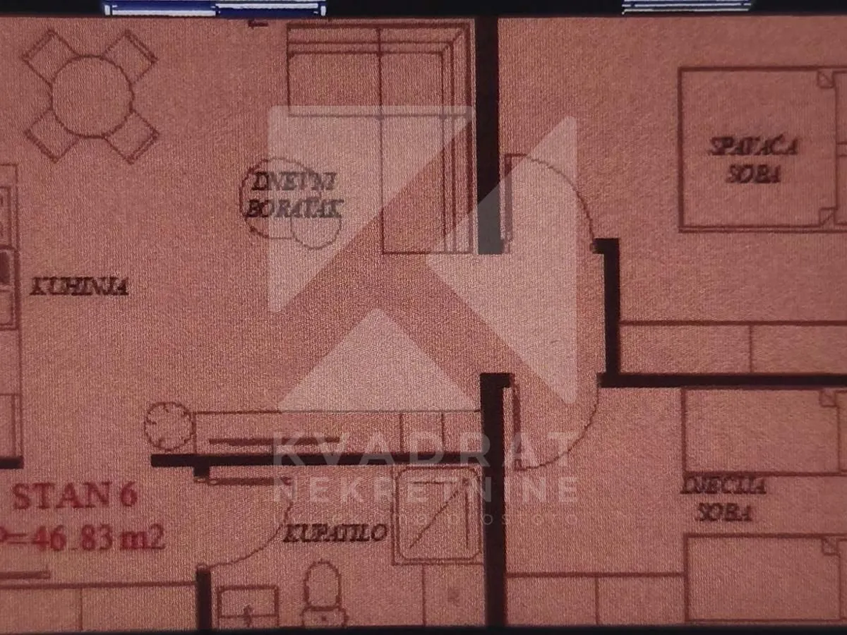 Rent, one bedroom apartment, 51m², Gorica C, Podgorica