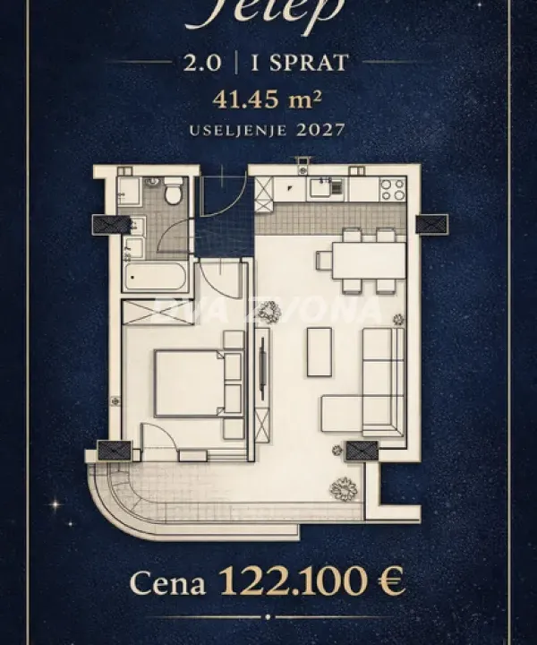 Prodaja, dvosoban stan, 41m², Telep, Novi Sad Sve Podlokacije