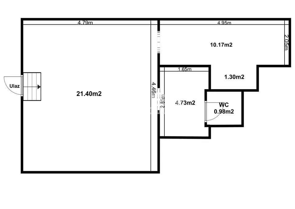 Sale, office space, 38m², Stari Grad, Beograd