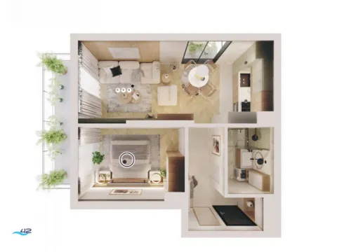 Sale, apartment, 51m², Bečići, Budva - image 4