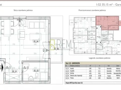 Prodaja, garsonjera, 34m², Tološi, Podgorica - image 4