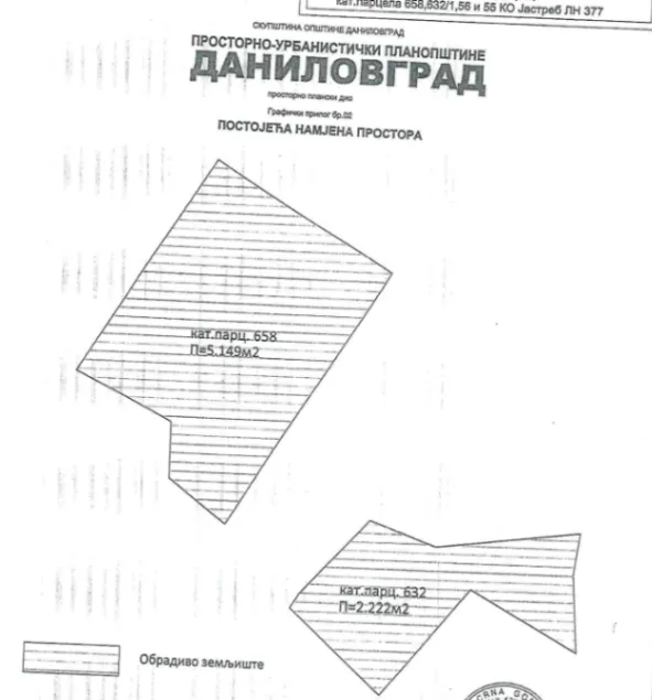Sale, land lot, 7000m², Jastreb, Danilovgrad