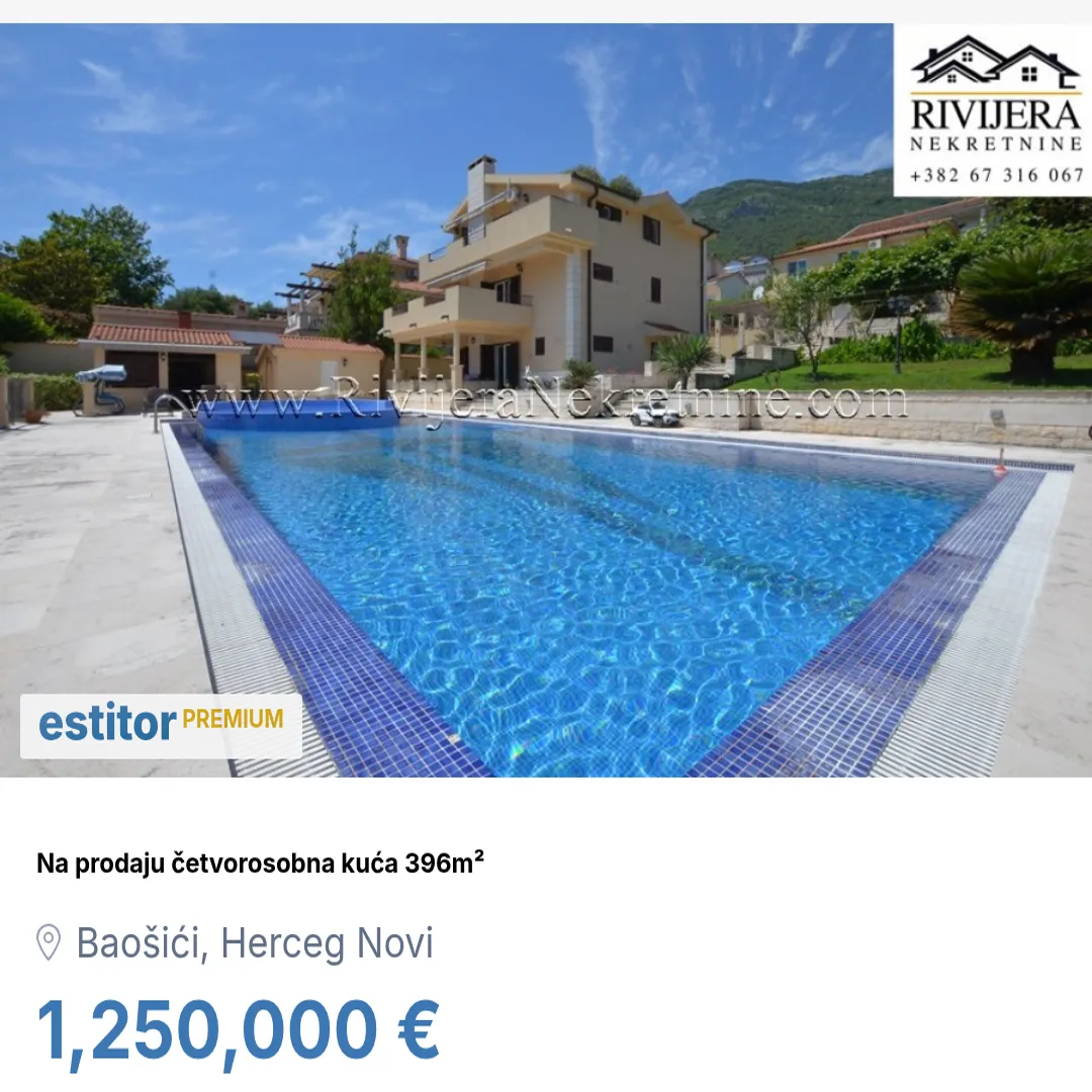 Prodaja, kuća, 396m², Baošići, Herceg Novi