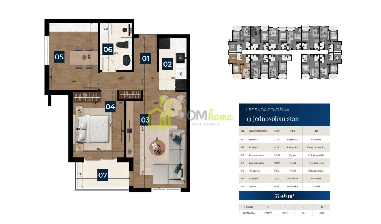 Prodaja, stan, 55m², Zabjelo, Podgorica