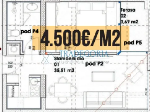 Prodaja, stan, 39m², Budva, Crna Gora - image 5